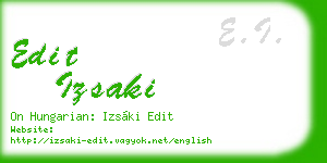 edit izsaki business card